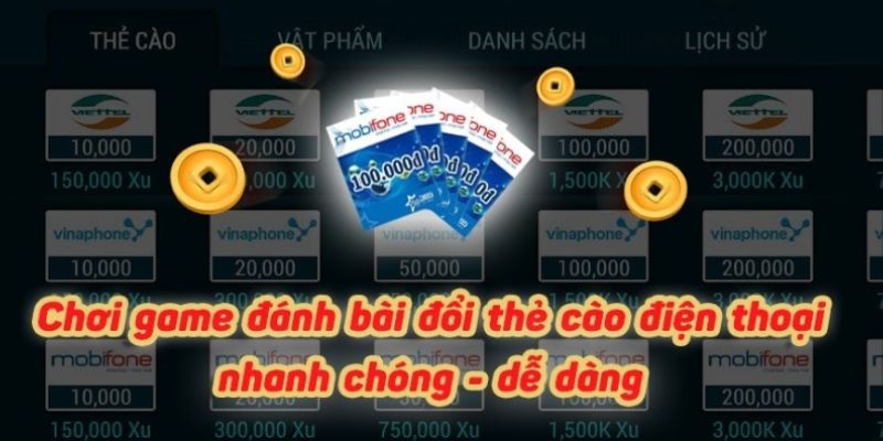 Chơi game đánh bài đổi thẻ cào nhanh chóng tại 8kbet