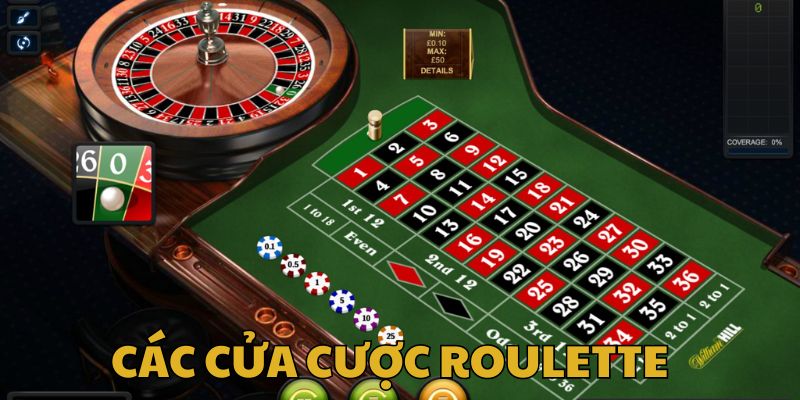 Các cửa cược Roulette